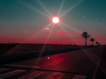 Scenic view of sunset against sky