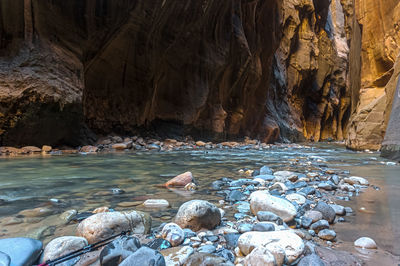 Rocks in sea