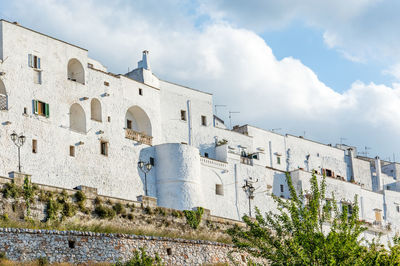 Low angle view of historical building against sky