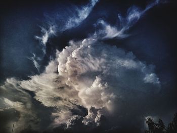 Low angle view of clouds in sky