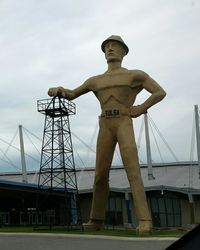 Low angle view of statue