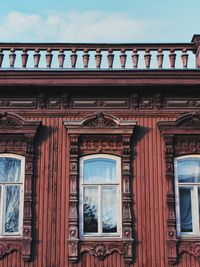 Low angle view of historical building