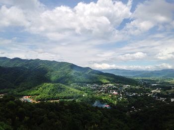 Scenic view of landscape against sky