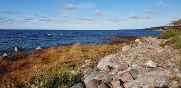 Scenic view of sea against sky