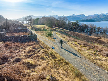 Track overlooking loch maree