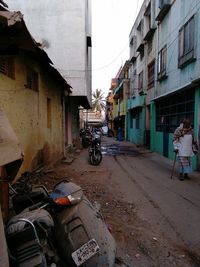 Cars on street in city