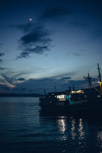 Boats in calm sea