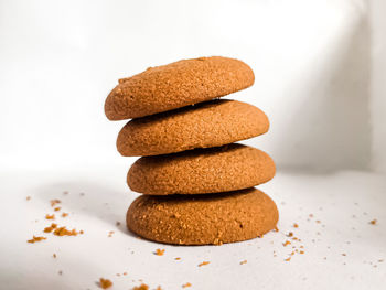 Close-up of cookies on table