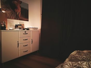 Bed in bedroom