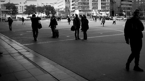 People on city street