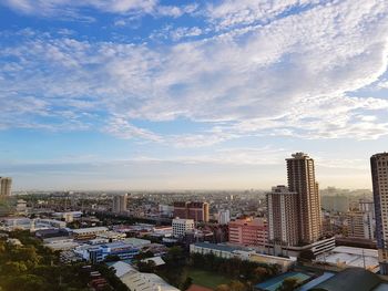 High angle view of cityscape