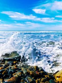 Scenic view of sea against sky