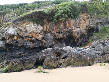 Scenic view of rock formations