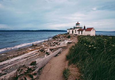 Scenic view of sea against sky