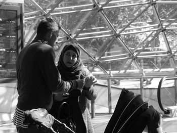 People sitting in bus