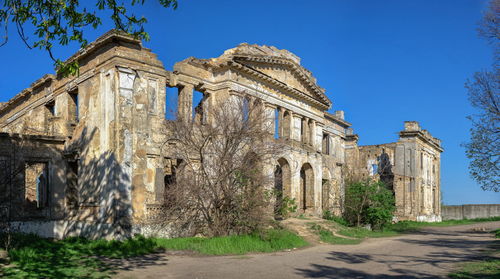 Abandoned dubiecki manor or wolf man pankejeff manor in vasylievka village, odessa region, ukraine