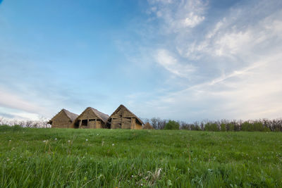 Members of sopot population build houses in the hills along the banks of rivers.