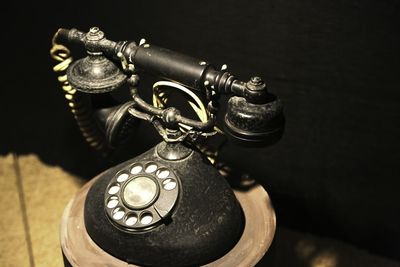 Close-up of telephone