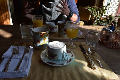 People in restaurant