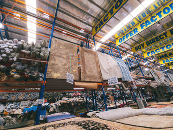 Interior of the carpet prima warehouse located in nilai 3. the store selling all kinds of carpets.