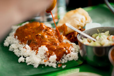 Close-up of food in plate