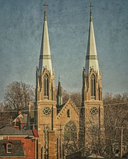 Low angle view of church