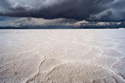 Scenic view of desert against sky