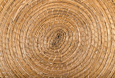 Full frame shot of wicker basket