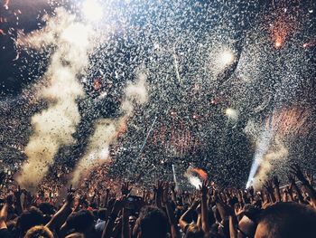 Crowd at music concert