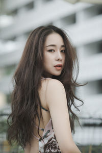 Portrait of a beautiful young woman