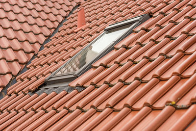 Full frame shot of roof tiles