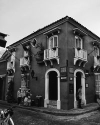 Exterior of old building against sky