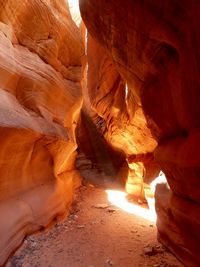 Rock formations in a canyon
