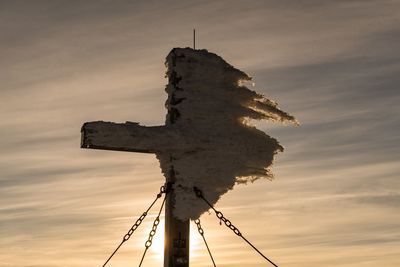 Low angle view of sky during sunset