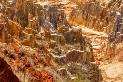 Full frame shot of rock formation