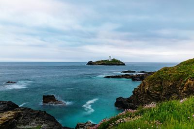 Scenic view of sea against sky