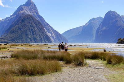 Tourists on beach