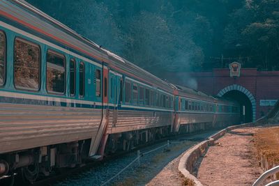 Train on railroad track