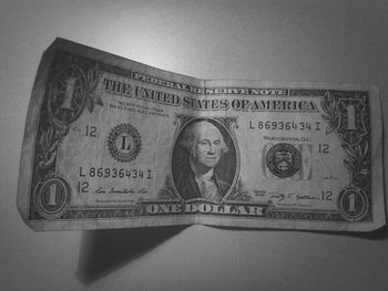 Close-up of text on wall