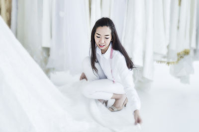 Portrait of a smiling young woman