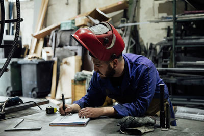 Man working in factory