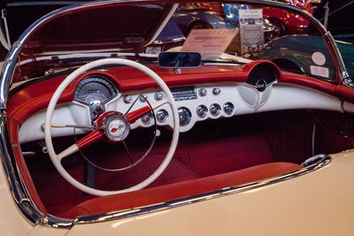 Close-up of vintage car