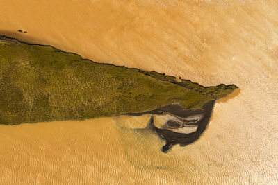 Icelandic landscape seen from the airplane