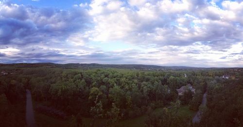 Panoramic shot of landscape against sky