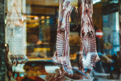 Close-up of meat for sale