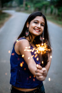 Portrait of a smiling young woman