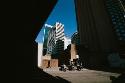 Modern buildings in city