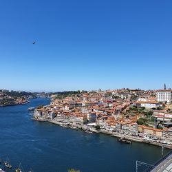 View from mosteiro da serra do pilar above the river douro and the city of porto