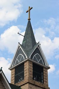 Low angle view of building against sky