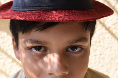 Close-up portrait of cute girl